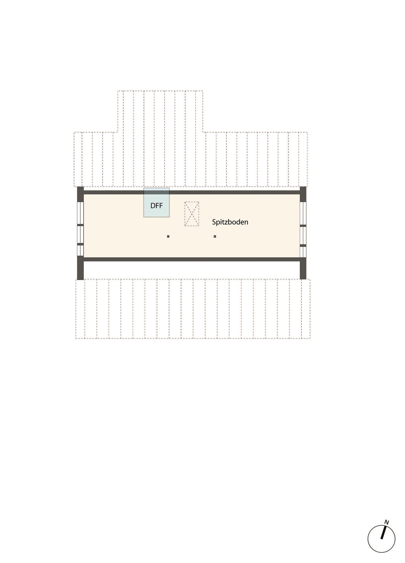 Grundriss-Skizze Spitzboden