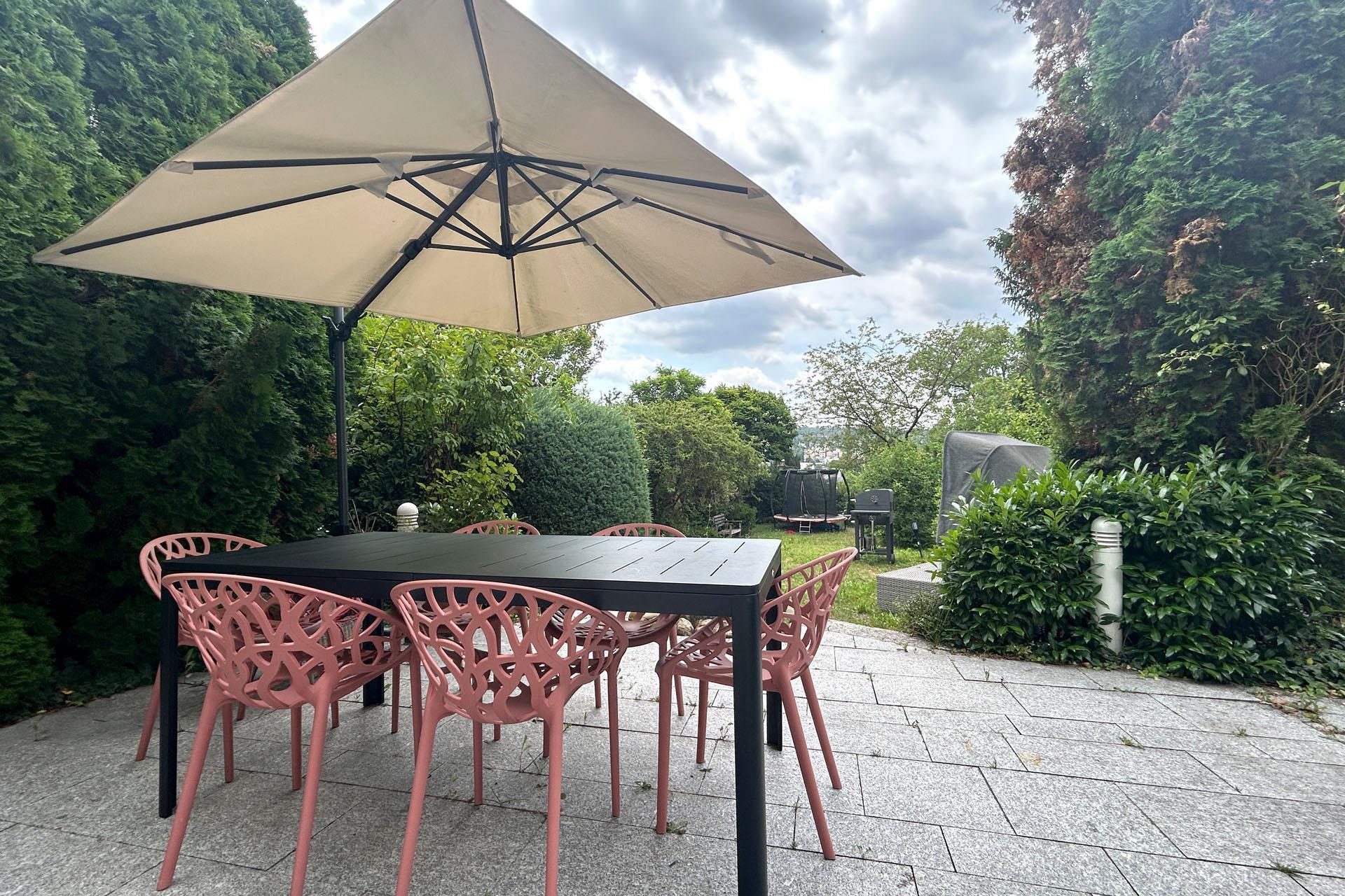 Terrasse und Garten