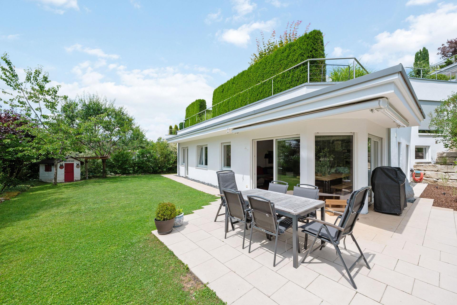Terrasse und Garten
