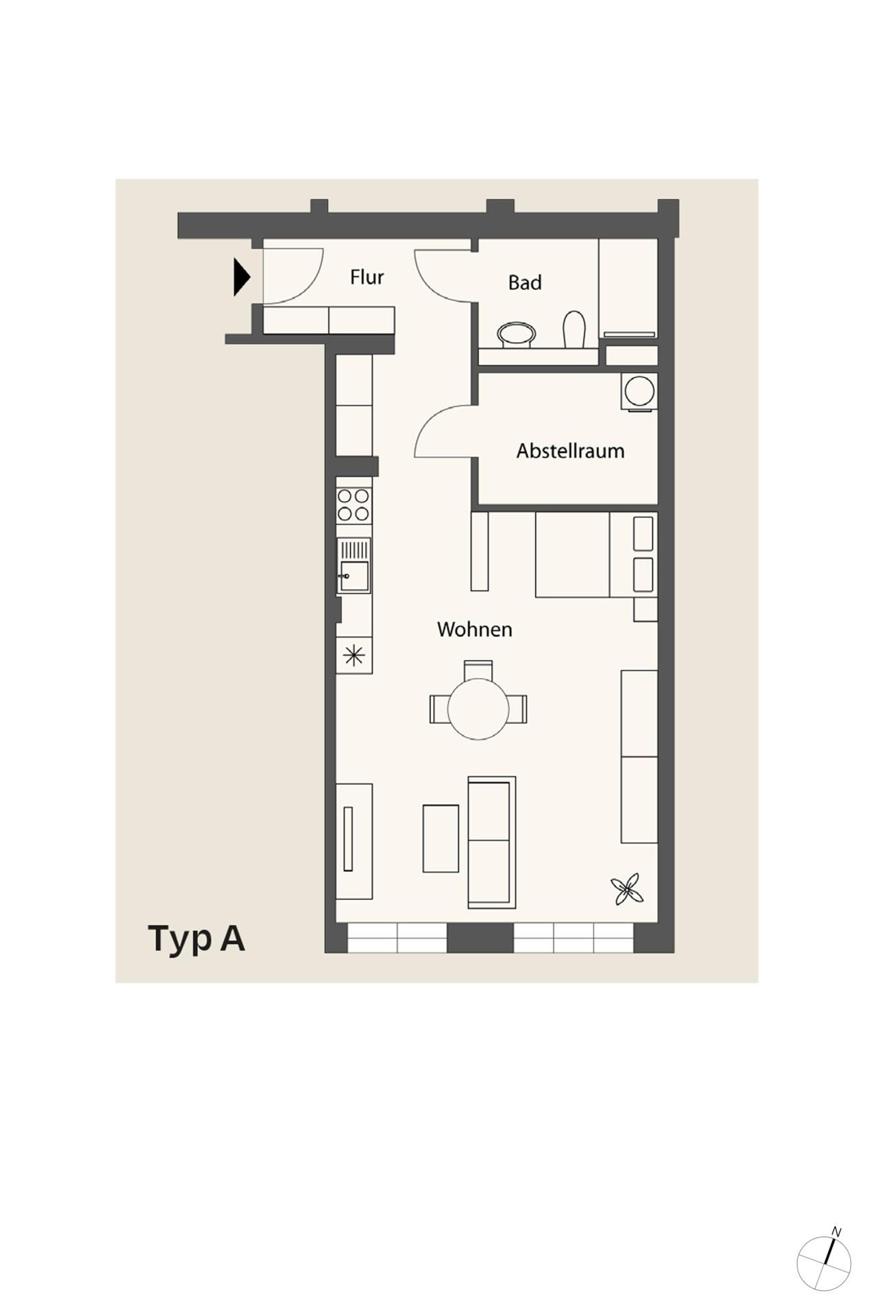 Grundriss-Skizze Typ A