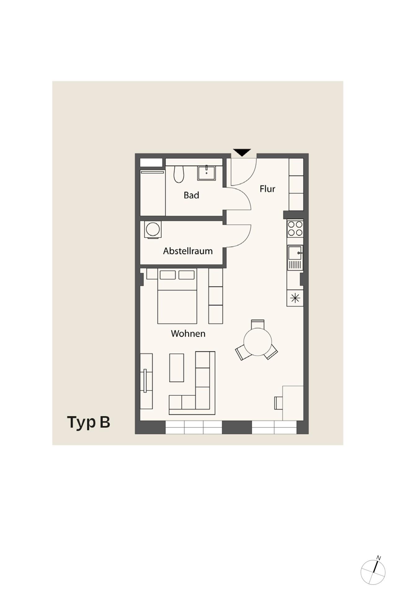 Grundriss-Skizze Typ B
