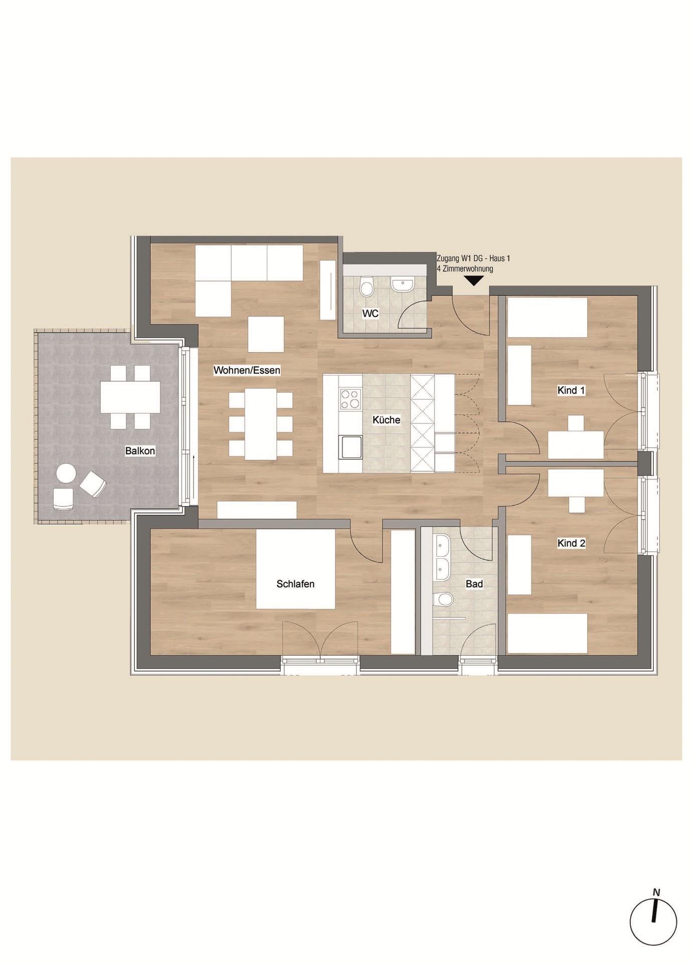 Grundriss-Skizze Typ A