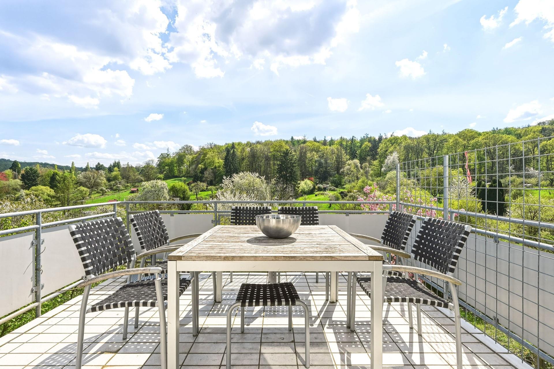 Balkon mit Aussicht