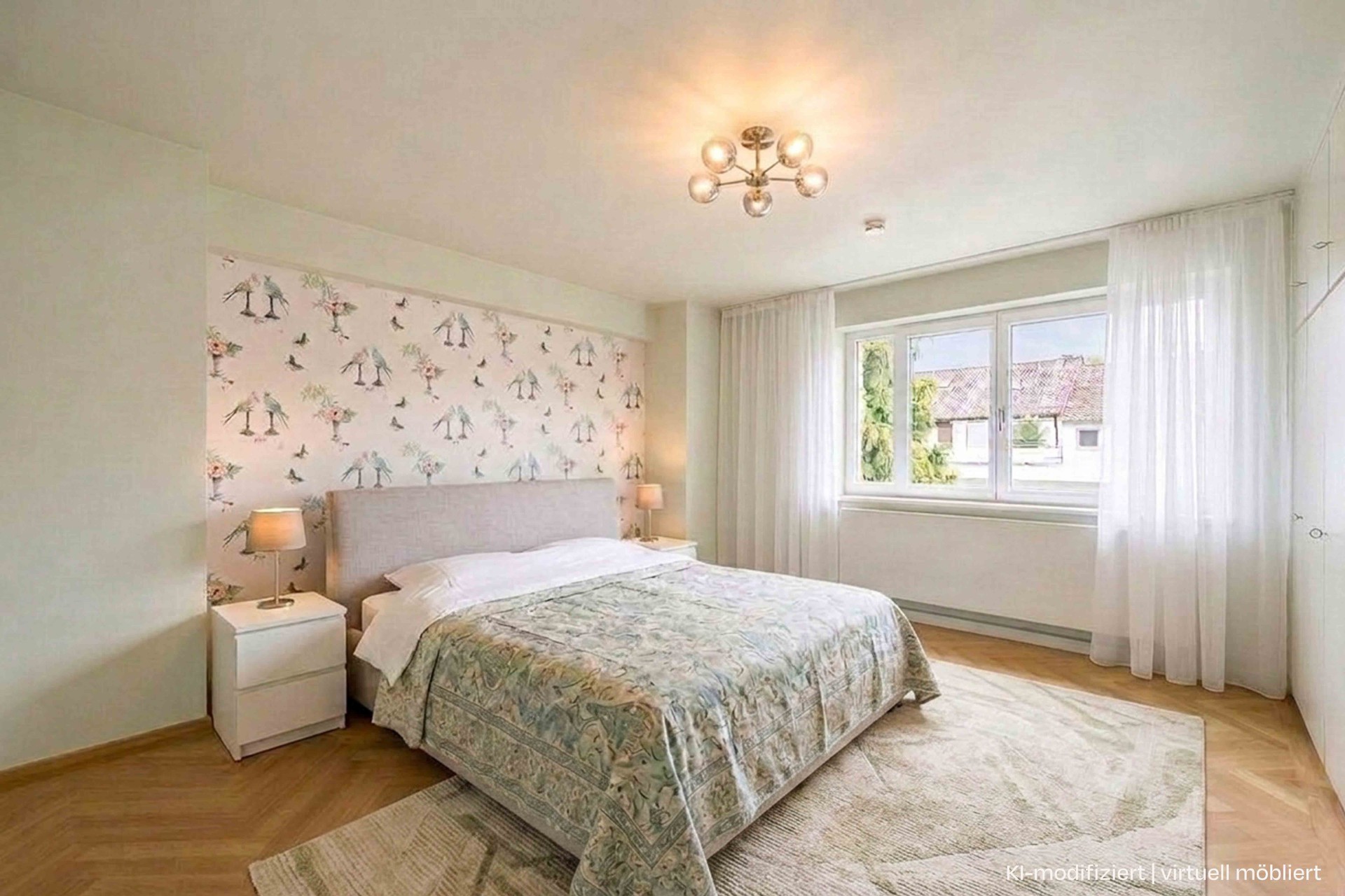 Schlafzimmer mit Einbauschrank