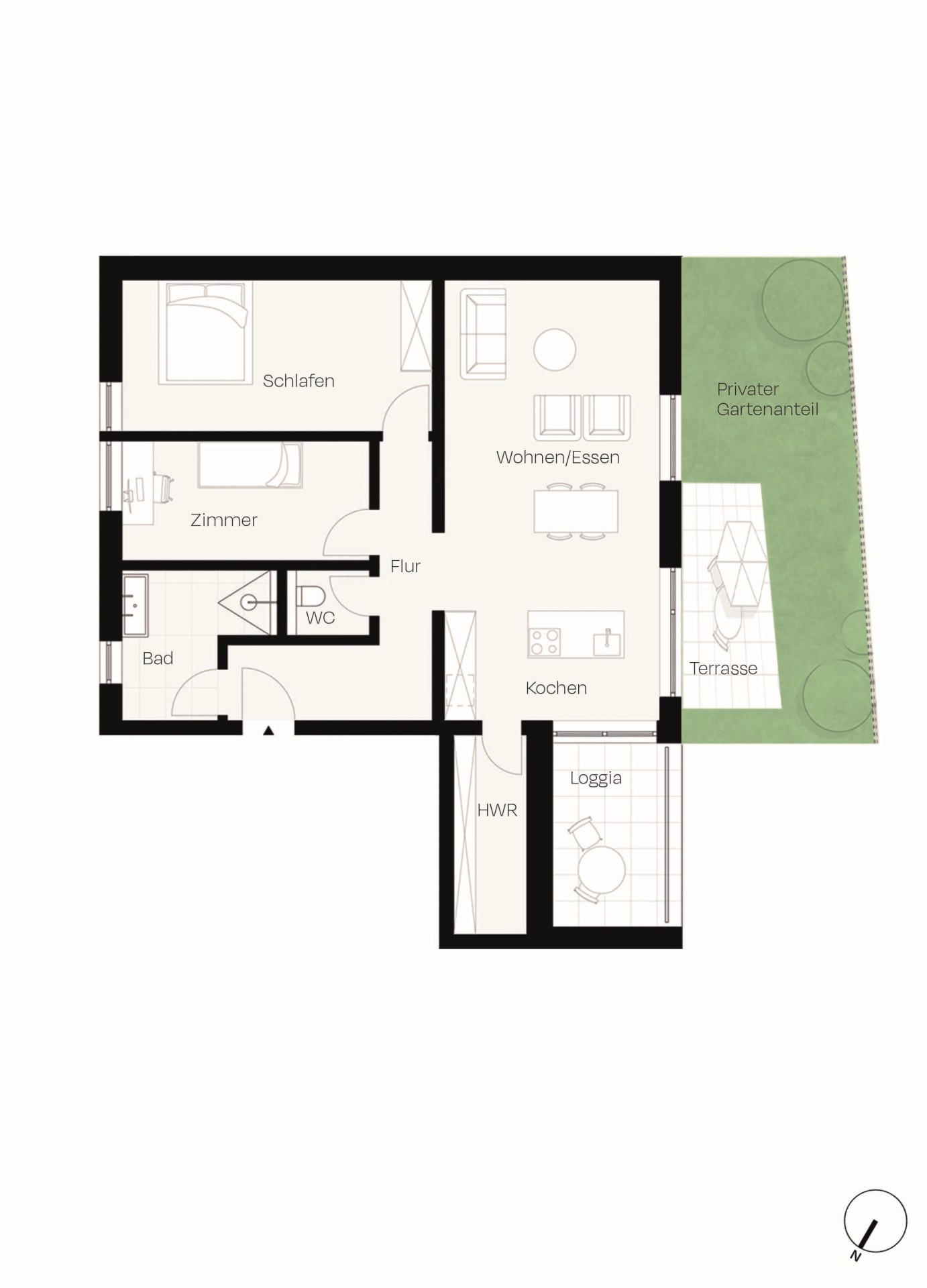 Grundriss-Skizze Whg. 5