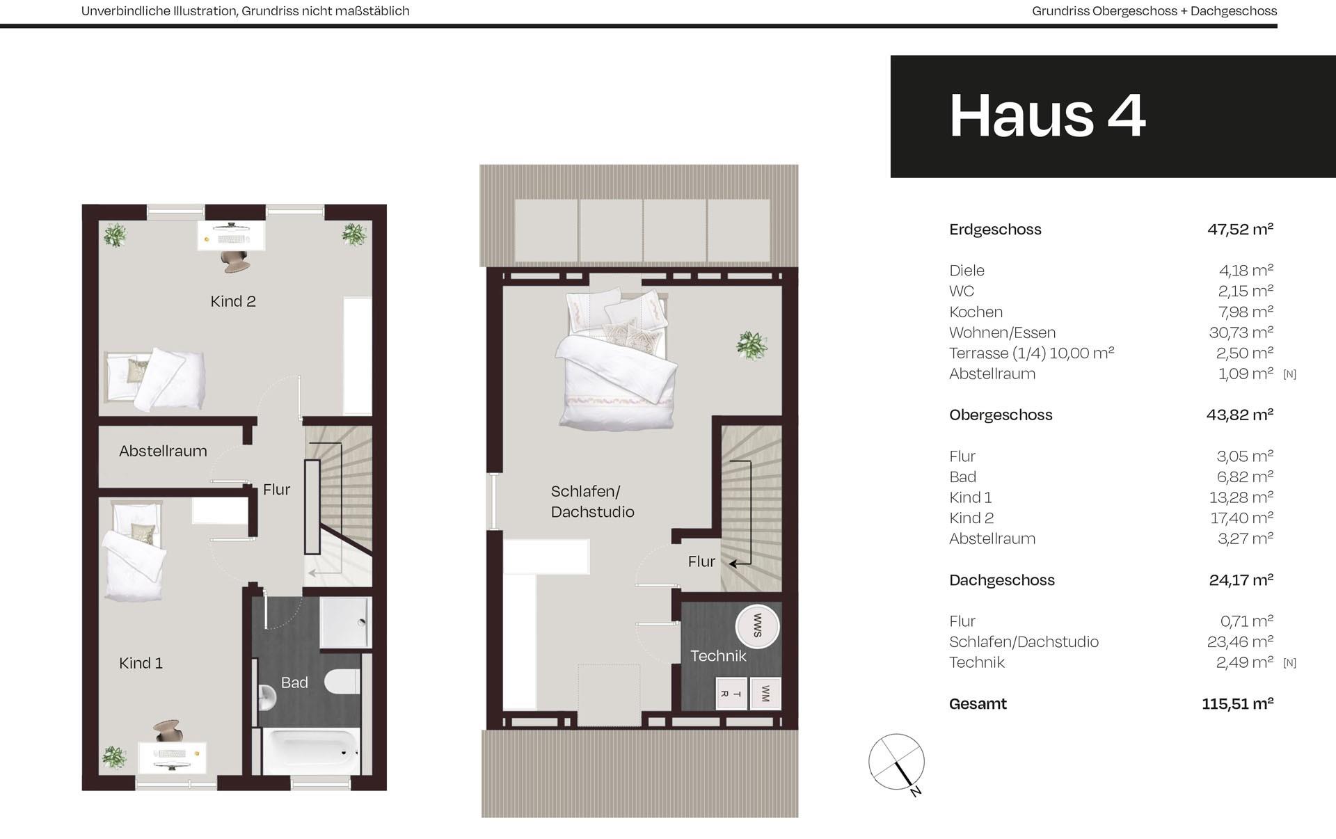 Grundriss-Skizze OG+DG_Haus 4