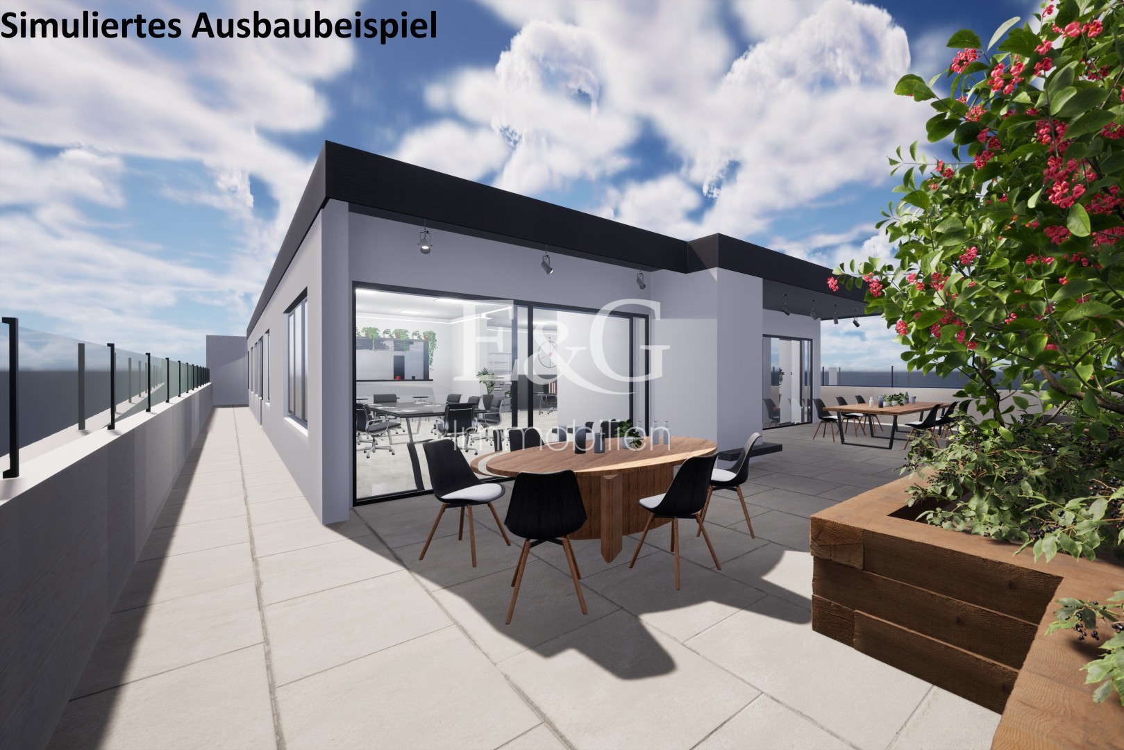 Terrasse simuliert