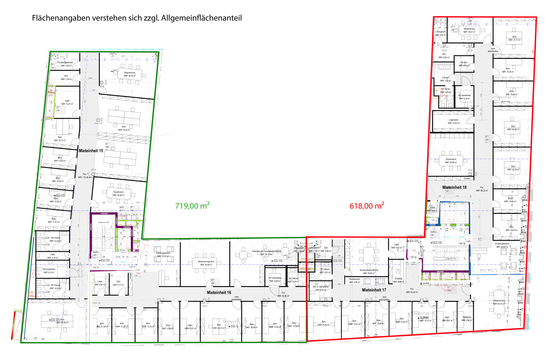 4. Obergeschoss, teilbar ab ca. 618,00 m²
