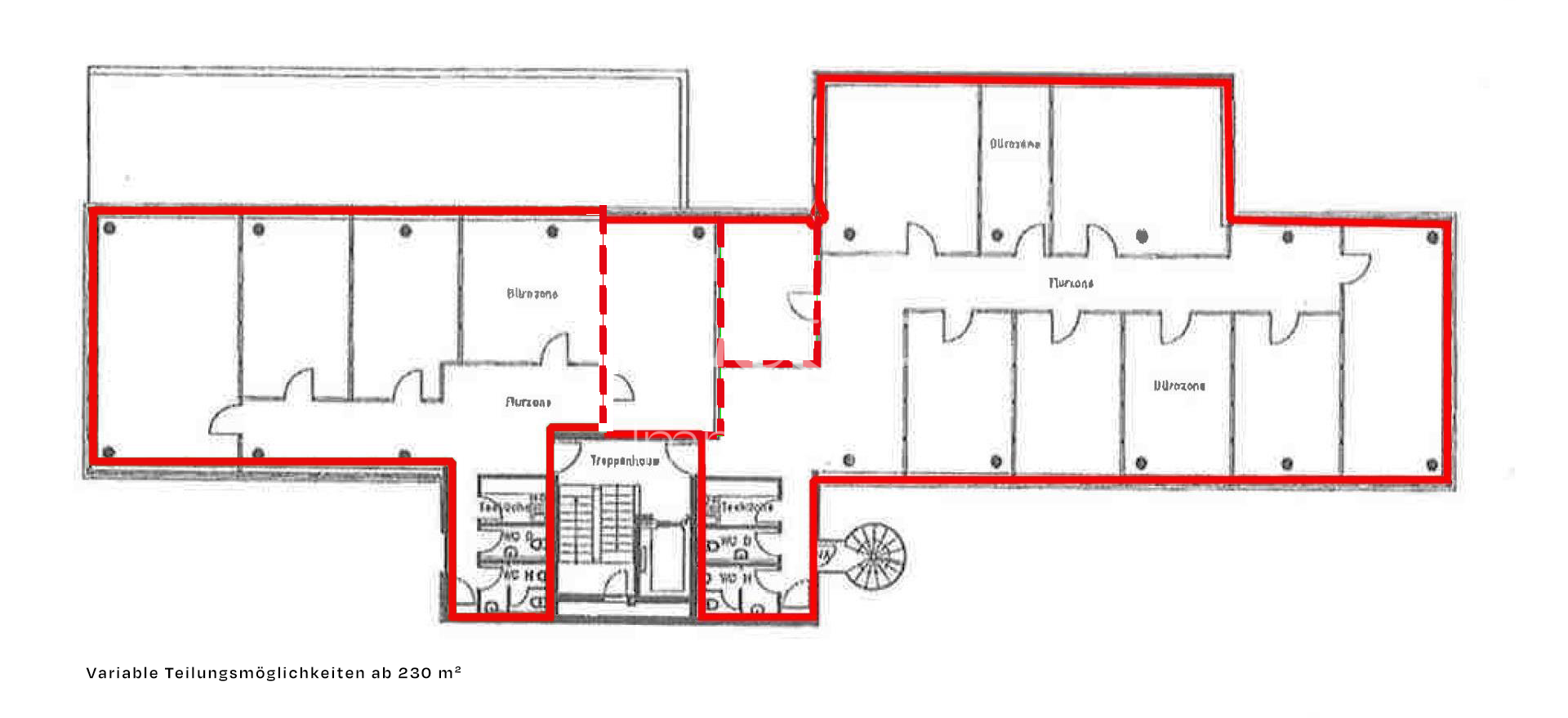3. Obergeschoss_510,59 m²- teilbar ab 230,7 m²