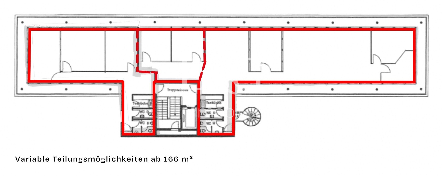 5. Obergeschoss_360,16 m²- teilbar ab 166,7 m²