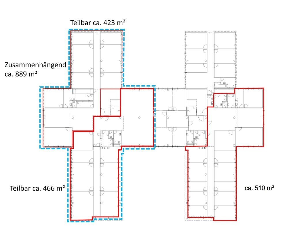 1.OG_423 m²_510 m²_466 m²