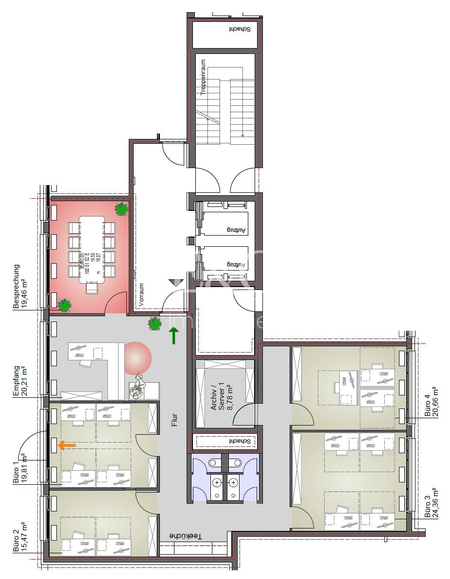 2. Obergeschoss (Haus E)