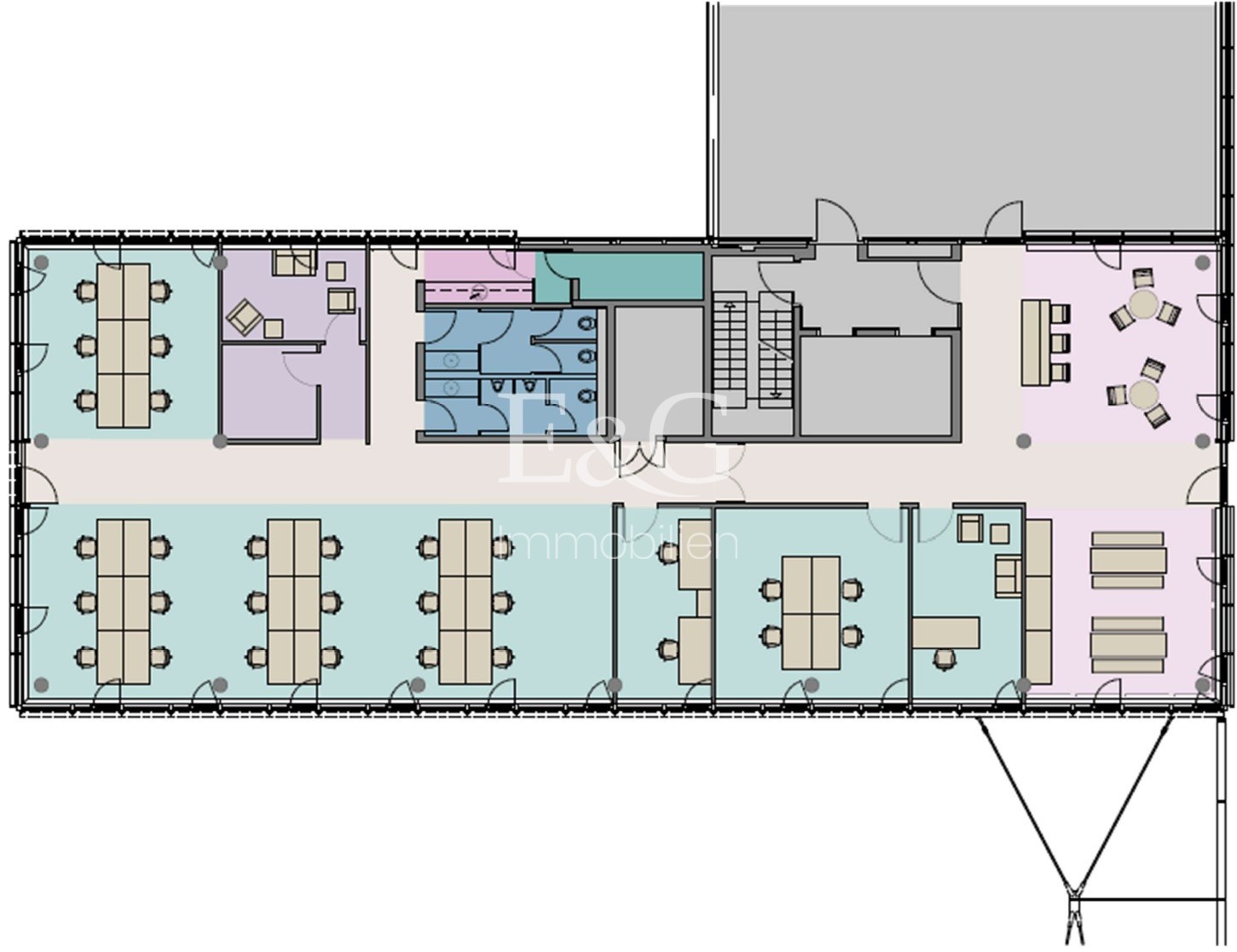 6. Obergeschoss - 446 m²