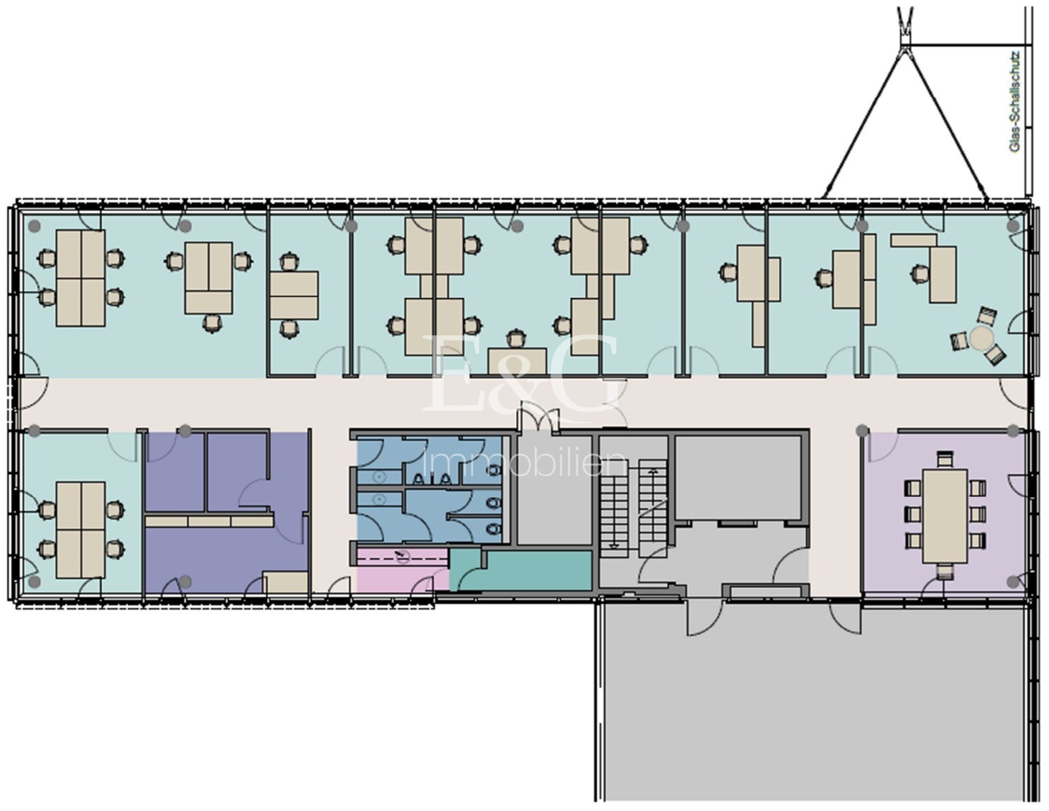 6. Obergeschoss - 446 m²