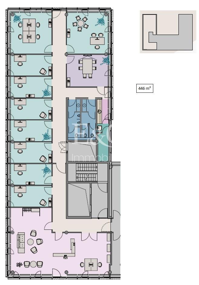 3. Obergeschoss 446 m²