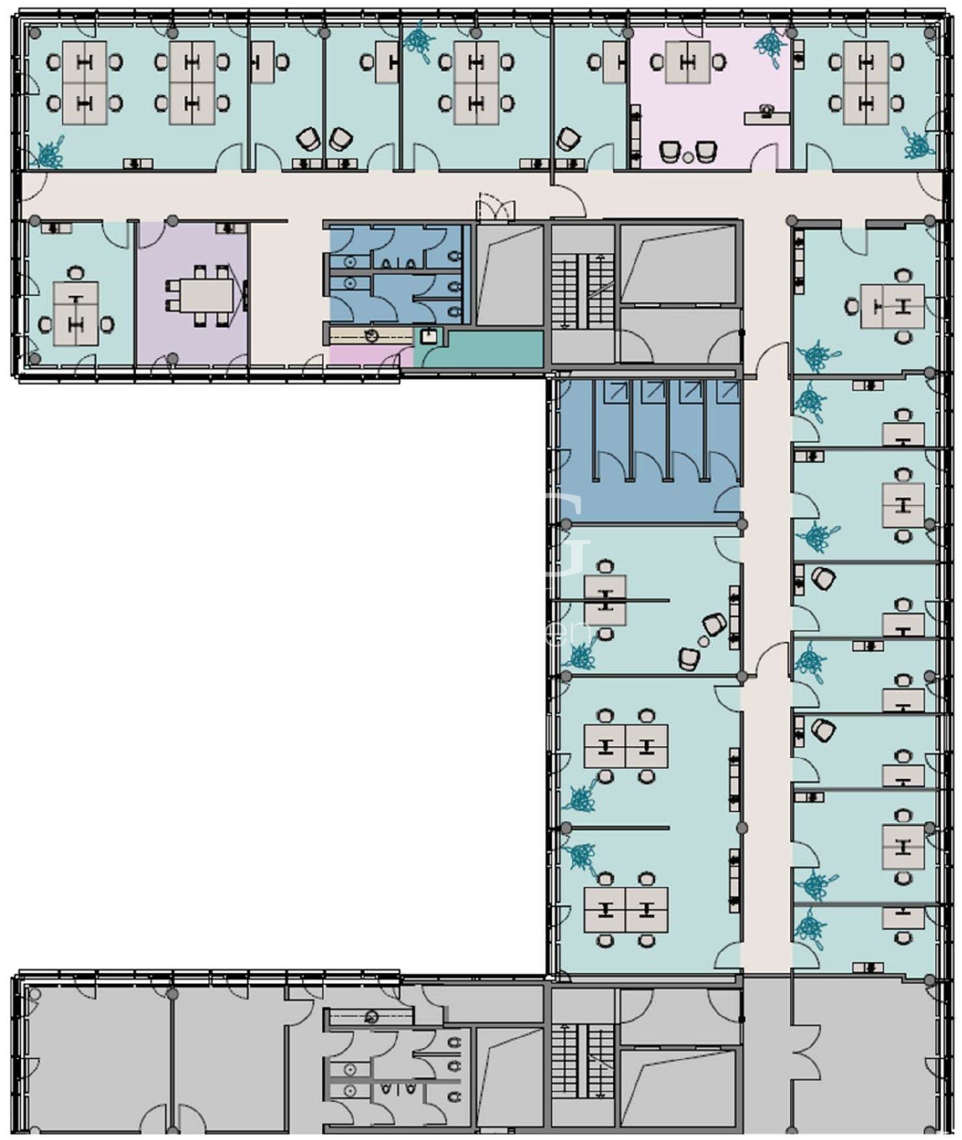 3. Obergeschoss - 859 m²