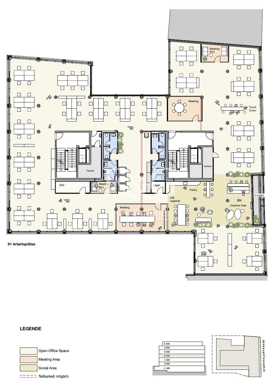 2. Obergeschoss Open Office