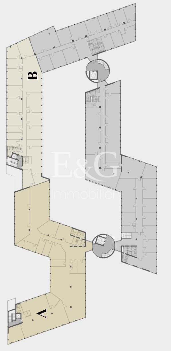 1. Obergeschoss, ca. 1033 m², 640 m²