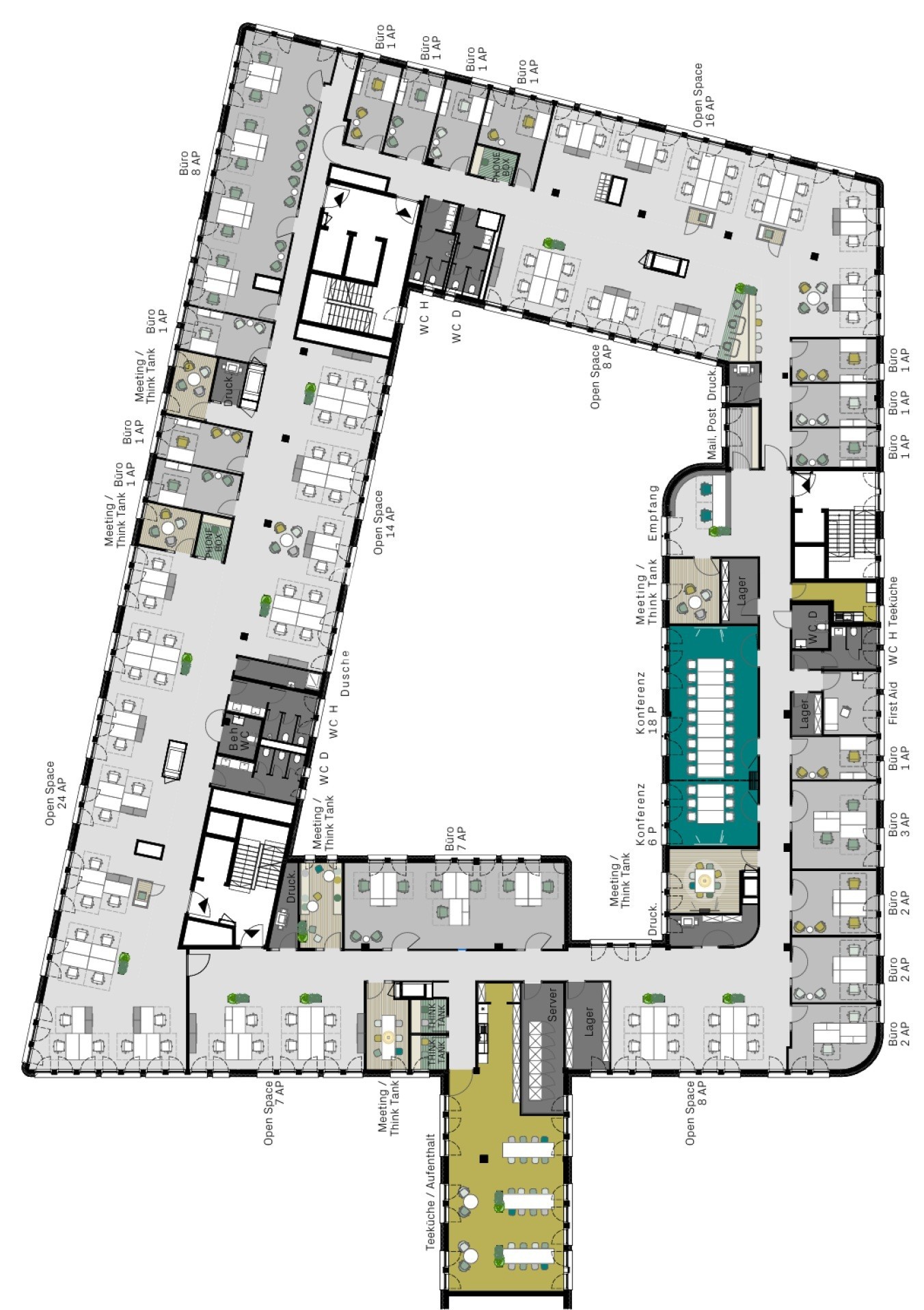 2. Obergeschoss - NuOffice II+III